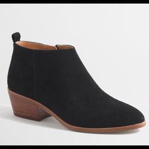 J.CREW Suede Sawyer Boots in Black